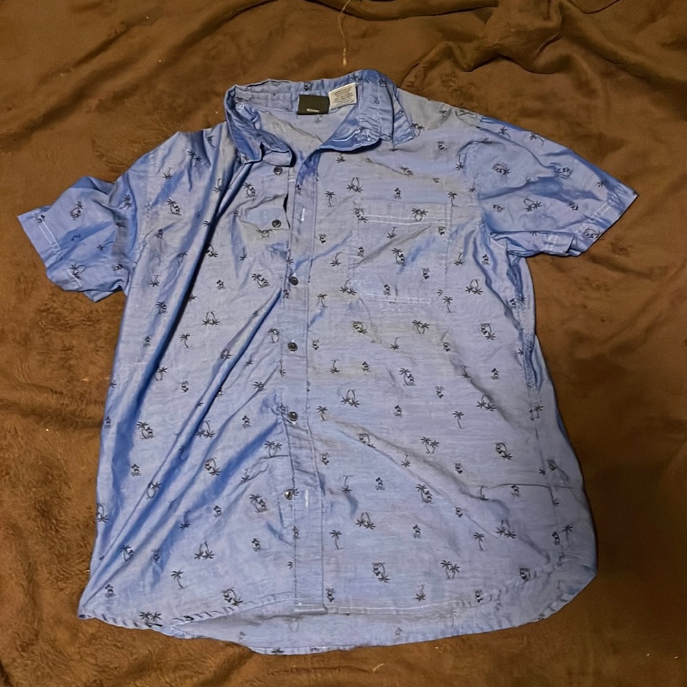 Mickey Mouse tropical button down